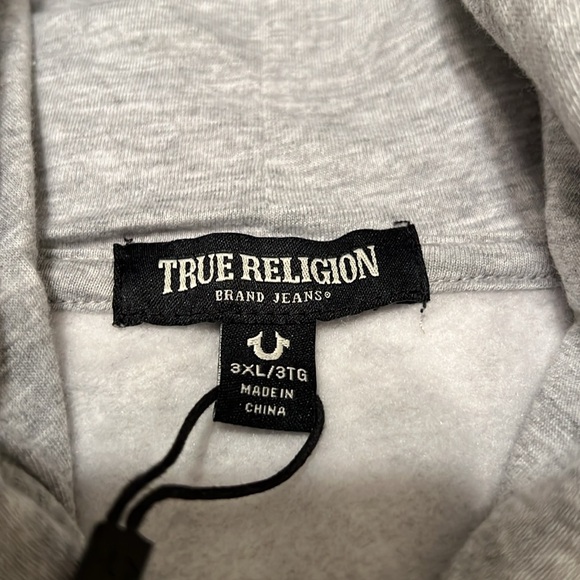 New mens 3XL TRUE RELIGION hoodie. Runs small, fits more like a 2XL - Picture 3 of 5